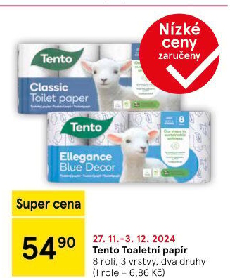 Toaletní papír 3vrstvý Tento