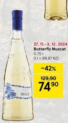 Víno Muscat Butterfly Albastrele Wines S.R.L.