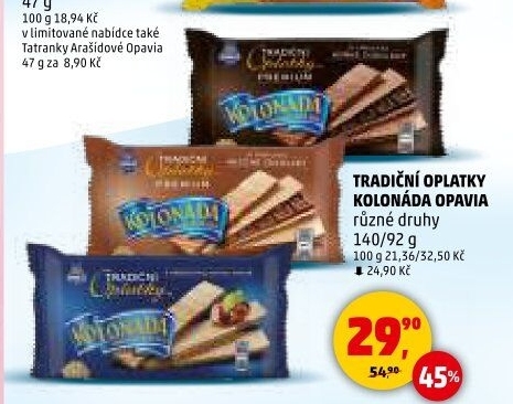 Oplatky Kolonáda Opavia