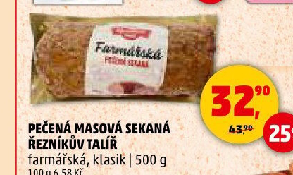 Sekaná Řezníkův talíř