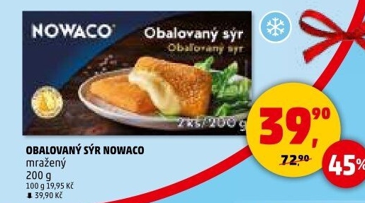 Sýr obalovaný mražený Nowaco