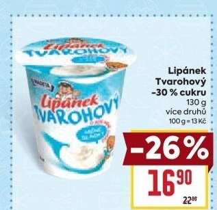 Dezert Lipánek tvarohový Madeta