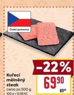 Kuřecí steak mletý