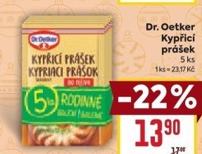 Kypřicí prášek Dr. Oetker