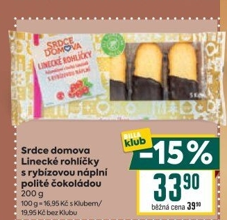Linecké rohlíčky Srdce Domova