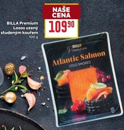 Losos uzený Premium Billa