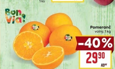 Pomeranče Billa Bonvia