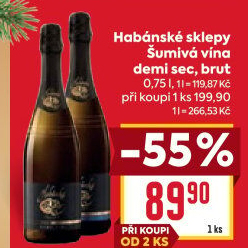 Sekt Demi Sec Habánské sklepy