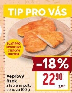 Smažený vepřový řízek