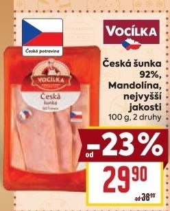 Šunka česká nejvyšší jakosti Vocílka