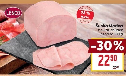 Šunka Marina nejvyšší jakosti LE&amp