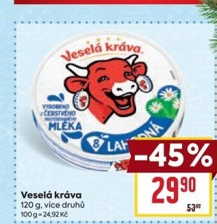 Sýr tavený Veselá kráva