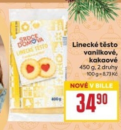 Těsto linecké Srdce domova