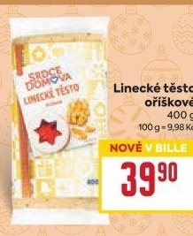 Těsto linecké Srdce domova