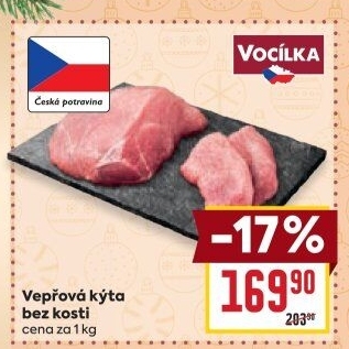Vepřová kýta bez kosti Vocílka