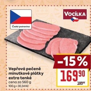 Vepřová pečeně bez kosti Vocílka