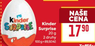Čokoládové vajíčko s překvapením Kinder Surprise
