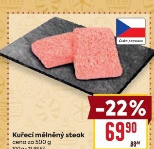 Kuřecí steak mletý