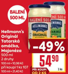Tatarská omáčka Hellmann'