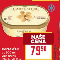 Zmrzlina ve vaničce Carte D'