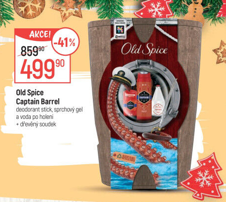 Dárková kazeta Captain Wooden Barrel Old Spice