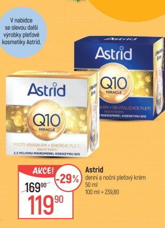 Pleťový krém proti vráskám Q10 Astrid