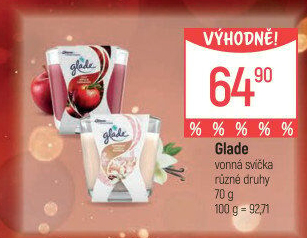 Svíčky vonné Glade by Brise