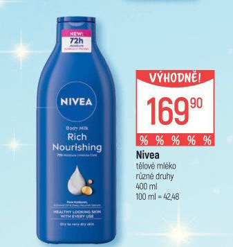 Tělová mléka Nivea