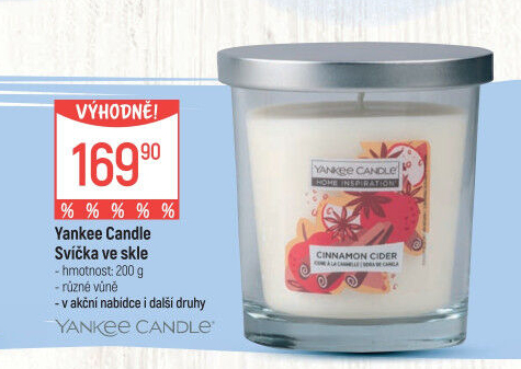 Svíčky ve skle vonné Yankee Candle