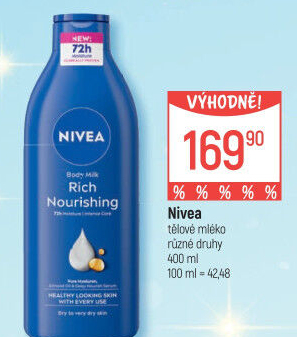 Tělová mléka Nivea