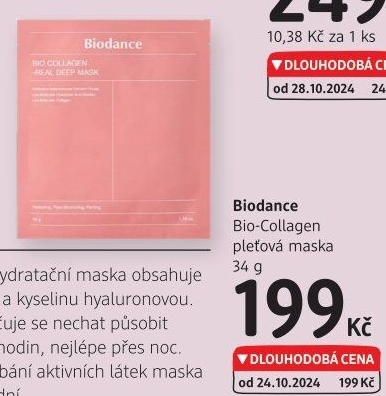 Pleťová maska Biodance