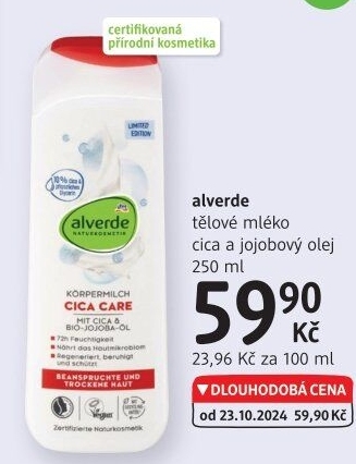 Tělové mléko Alverde