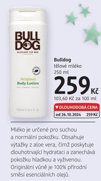 Tělové mléko Bulldog