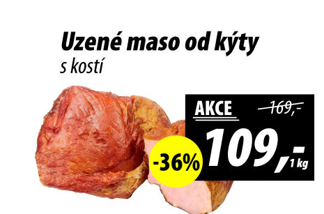 Uzené maso od kýty s kostí