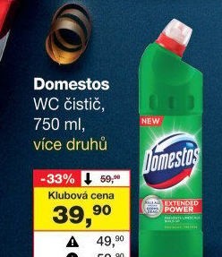Čistič WC gelový Domestos