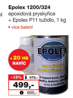 Epoxidová pryskyřice a tužidlo Epolex