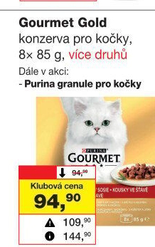 Konzerva pro kočky Gold Gourmet Purina