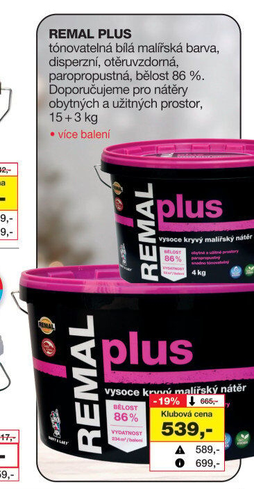 Malířský nátěr Plus Remal