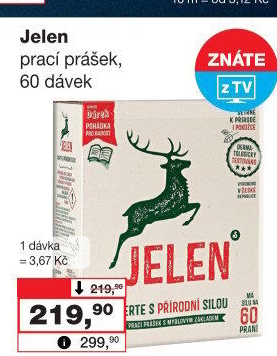 Prací prášek mýdlový Jelen
