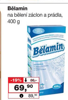 Prací prostředek na bělení záclon Bělamin