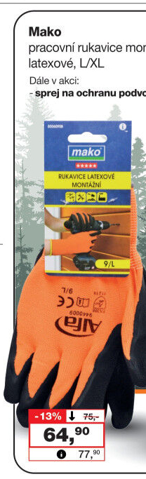 Rukavice pracovní Mako