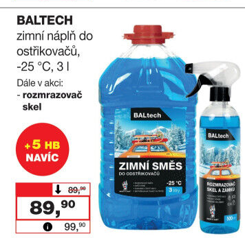 Směs do ostřikovačů zimní Baltech