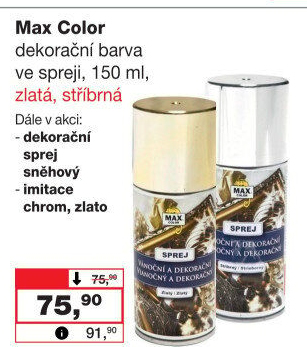 Sprej dekorační Max Color