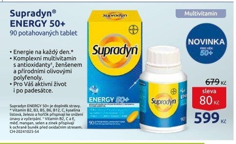 Doplněk stravy Energy 50+ Supradyn