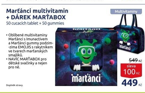 Doplněk stravy Gummy Marťánci - dárkové balení