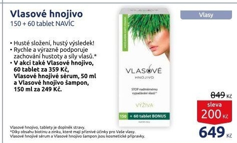 Doplněk stravy Vlasové hnojivo