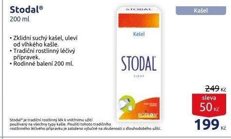 Homeopatikum sirup proti kašli Stodal