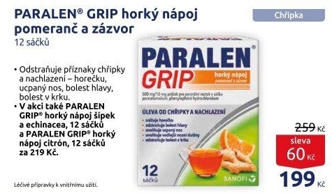 Nápoj horký Paralen Grip