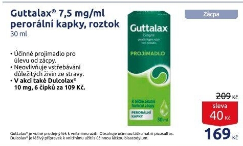 Projímavé kapky Guttalax