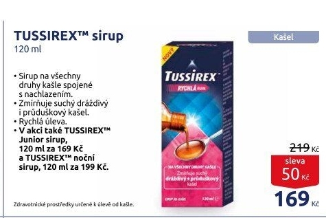 Sirup proti kašli Tussirex